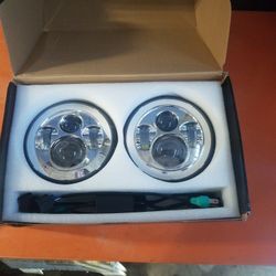 7"  LED Headlights High Low Jeep / Truck