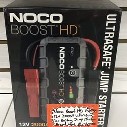 Noco Boost HD GB70 12V 2000A Ultrasafe Car Battery Jump Starter Brand New 