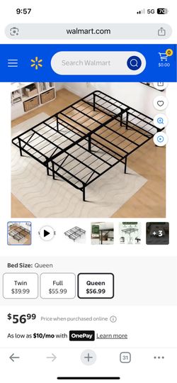 Queen adjustable metal bed frame