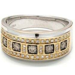 Mens Diamond/Gold Fashion Ring