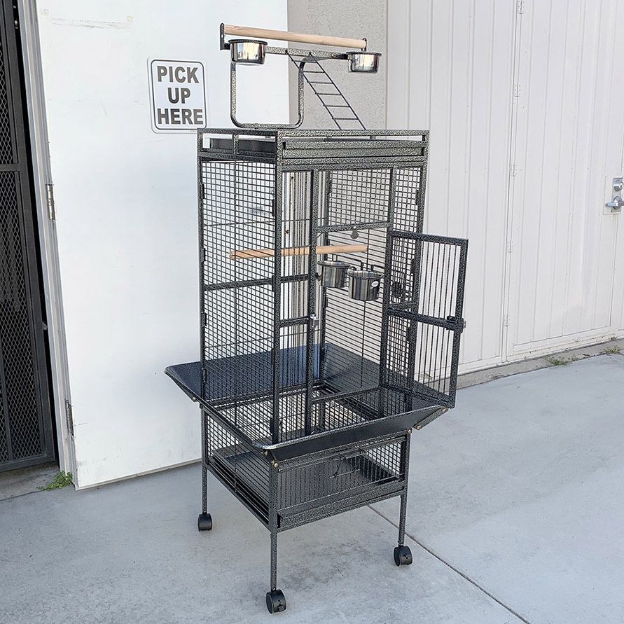 (New) $130 Bird Cage 61-inch Tall with Rolling Stand for for Parrots Parakeets Conures Lovebird Cockatoo 