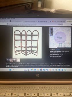 Rattan vintage glass shelving unit