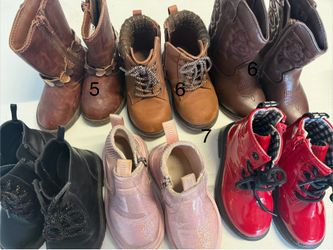 Baby girls boots size 5,6,7 bundle
