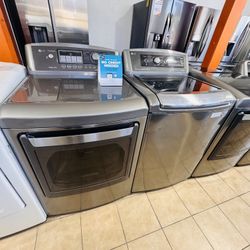 LG TOP LOAD WASHER AND DRYER