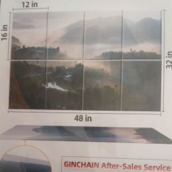 Ginchain Art Acoustic Panels Soundproof Wall Panels, 48 X 32" $25