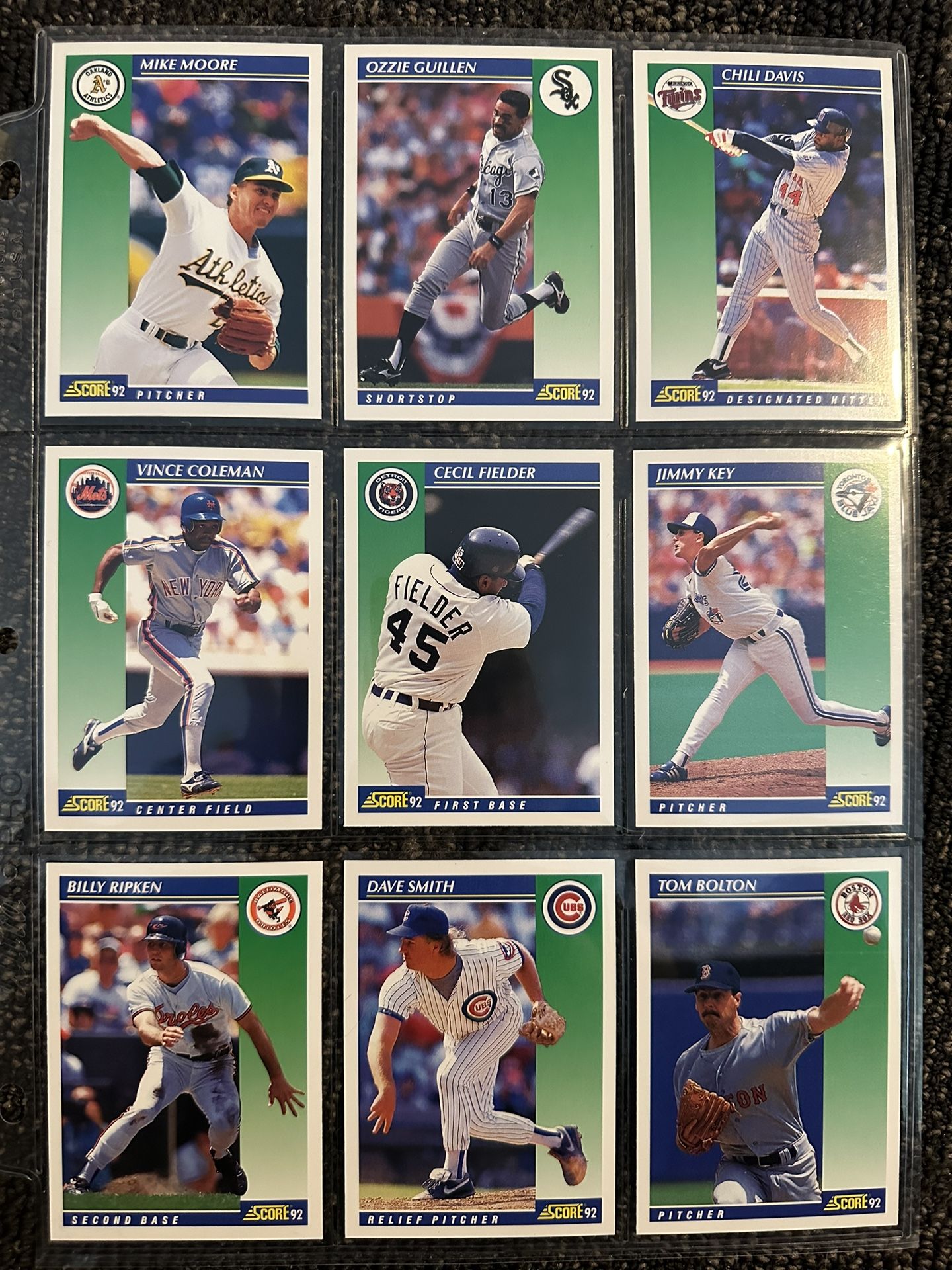 Baseball Cards 54 Cards - 1992 Score