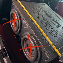 BOX ONLY - 10inch Subs