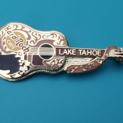Hard Rock Cafe Lake Tahoe Buddy Holly Guitar Pin 