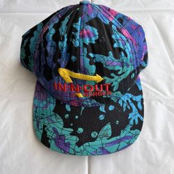 Vintage In N Out Burger Teal Hat