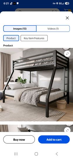 Used full size twin bunk beds set.