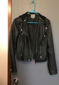 Faux leather jacket
