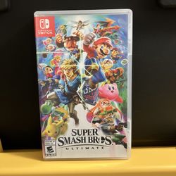 Super Smash Bros Ultimate for Nintendo Switch video game console system like new Mario brothers lite oled 2
