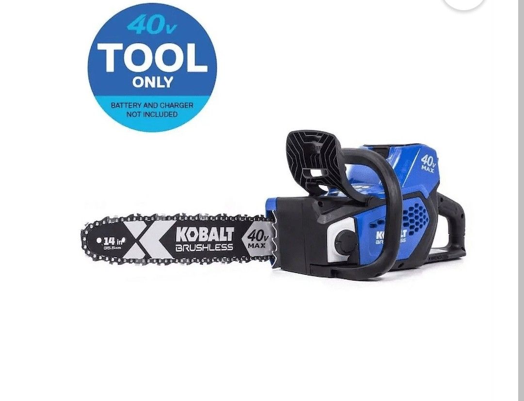 Kobalt 40-V 14" Cordless Electric Brushless Chainsaw 40v Lithium Ion Bare Tool

