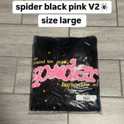Sp5der black pink V2 size large 