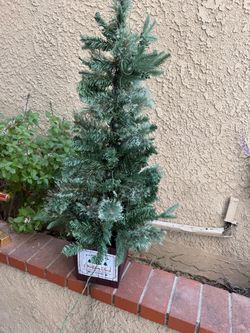 Small Artificial Christmas Tree with Base and lights