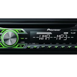 Pioneer DEH-150MPG CD RDS Tuner with WMA/MP3 Playback and Front Illuminated Aux-in (Green)
