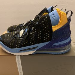 Nike Lebron 18 Lakers Heritage 2021 Mens Sz 9