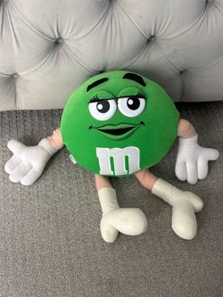 Rare Vintage 1997 Mars Green M&M Plush – 2 Feet Tall