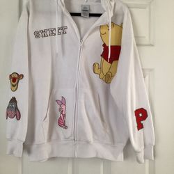 Disney Winnie The Pooh full Zip Sweatshirt Hoodie 
