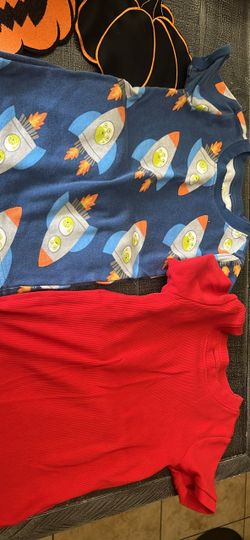 Kids Pajama Top and Red Onesie Bundle Size 4t
