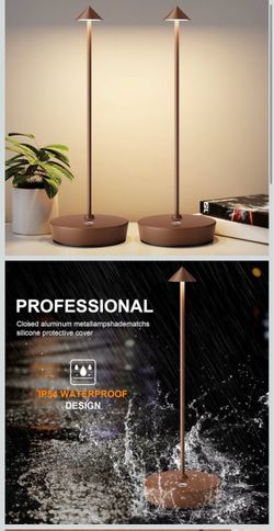 Cordless LED Table Lamp Set of 2,Closed Box