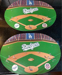 2 Vintage Dodgers Placemats