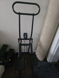 Black Stair Stepper with Digital Monitor