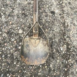  Antique Original Post Hole Digger Lever Scoop Stamped G3 