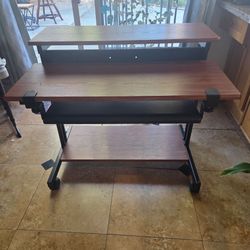 Desk - Moble, and Adjustable