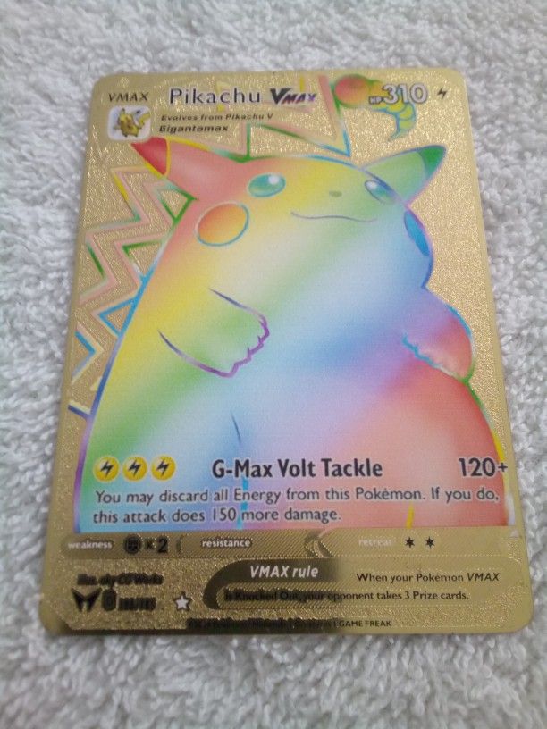 rare rainbow pikachu card Pokémon Pikachu VMAX 188/185 – Grail Collectibles AZ