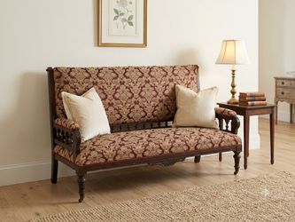 Antique Settee with Wheels
