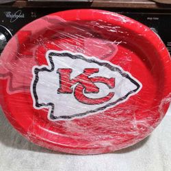 Kansas City Chiefs Football Paper Tray Plates
