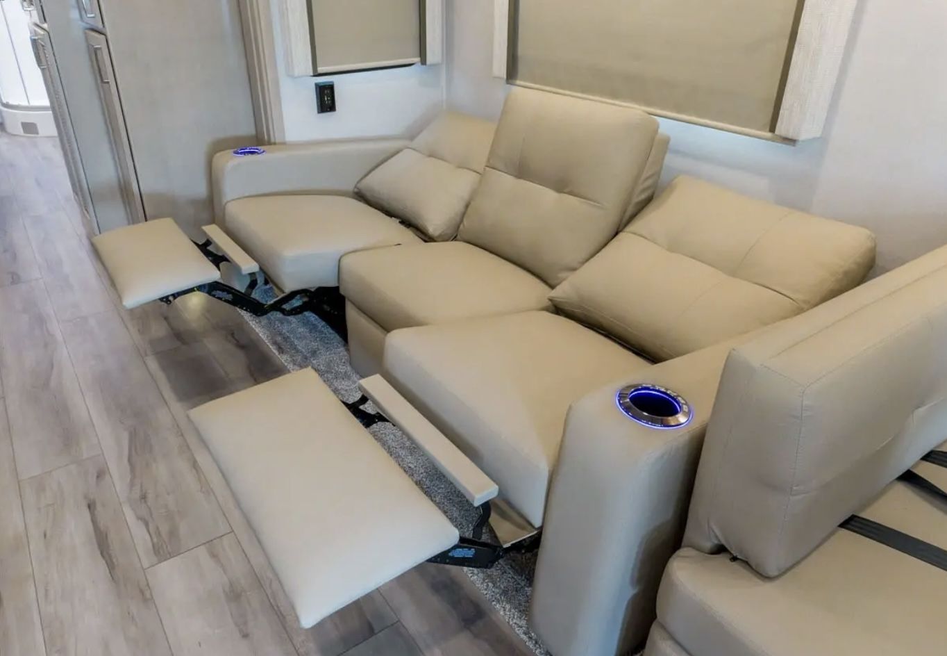 RV Theater seats from 2024 Renegade Verona Cyprus color
