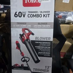 Toro Flex Force Max 60 V Comb Set Thimmer And Blower Combo Kit  Model 51881  # 506 