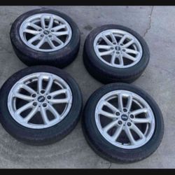 4 - 205/55r17 5x120 5x4.72 Mini Cooper Countryman Bmw Wheels Rims Good 80% Treads Tires !!!!!!!!