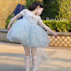 Light-Up Princess Dress for Girls, Glowing Party Dress for 3-4 Year Old Toddlers