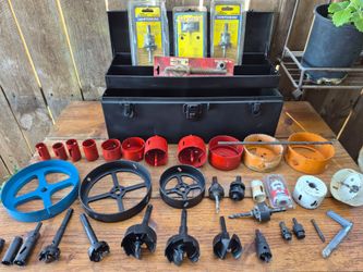 Large Hole Saw & Drill Bit