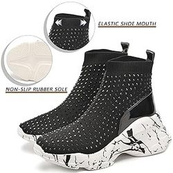 Womens Boots Wedge Platform Size 41 (10.5) 