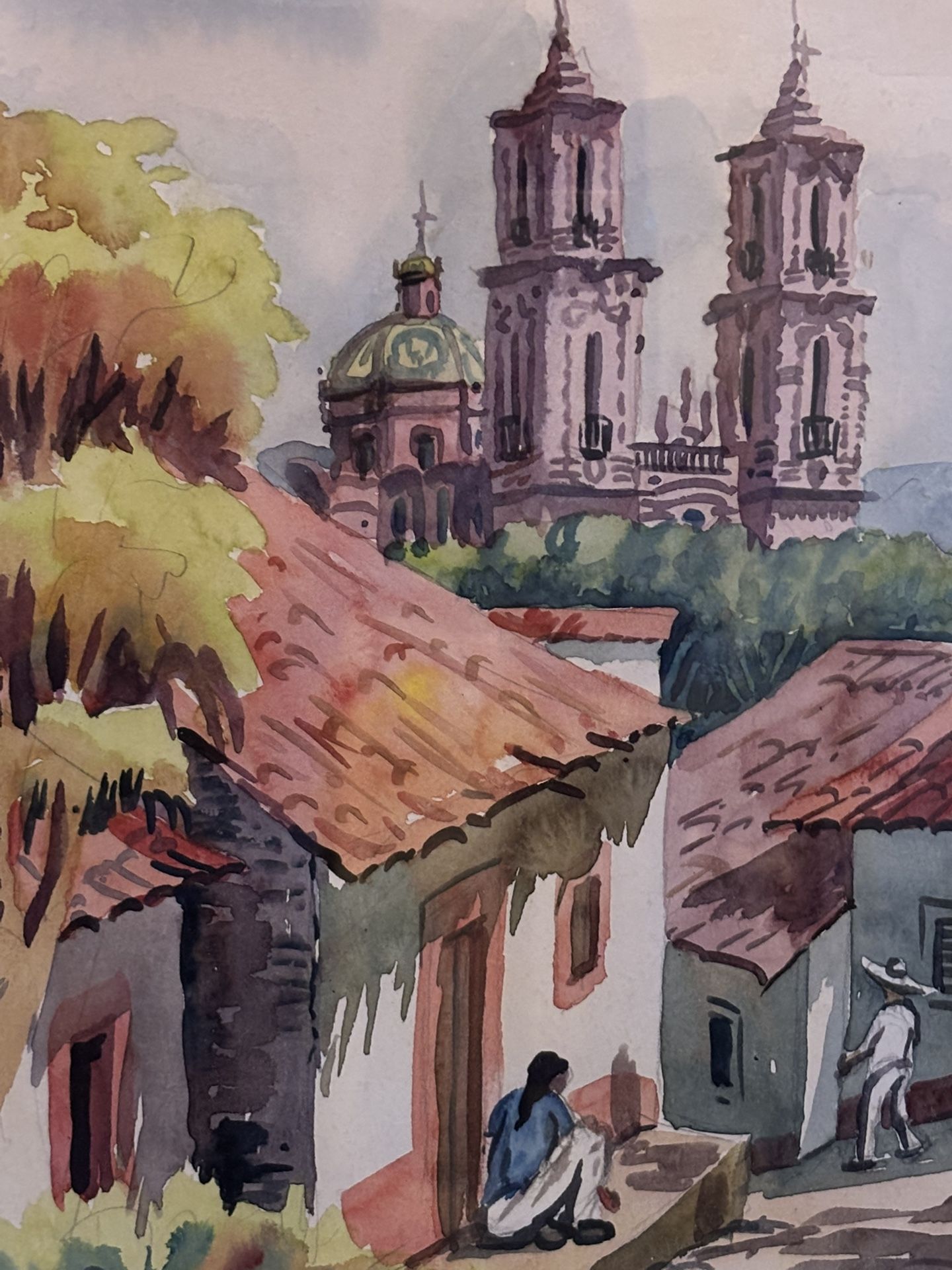 Original Benito Diaz Watercolor