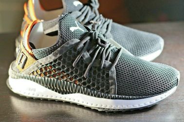 Puma shoes for men black and orange size 9