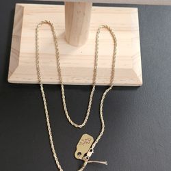 14k Gold Necklace 20 Inch