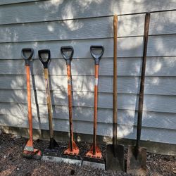 Six Reroofing Showels 