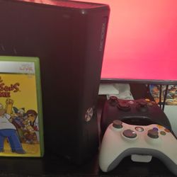 Xbox 360 Slim (250GB) + The Simpsons Game CIB