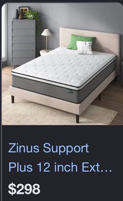 12 in zinus mattress hybrid medium