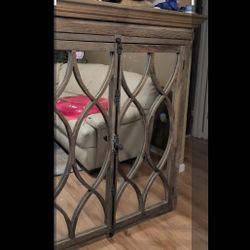 Mirrored Antique Glass Cabinet 