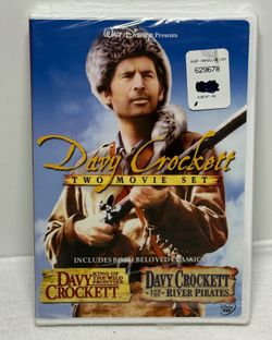Disney Davy Crockett 2 Movie Set DVD 1(contact info removed) Fess Parker 2004 NEW SEALED