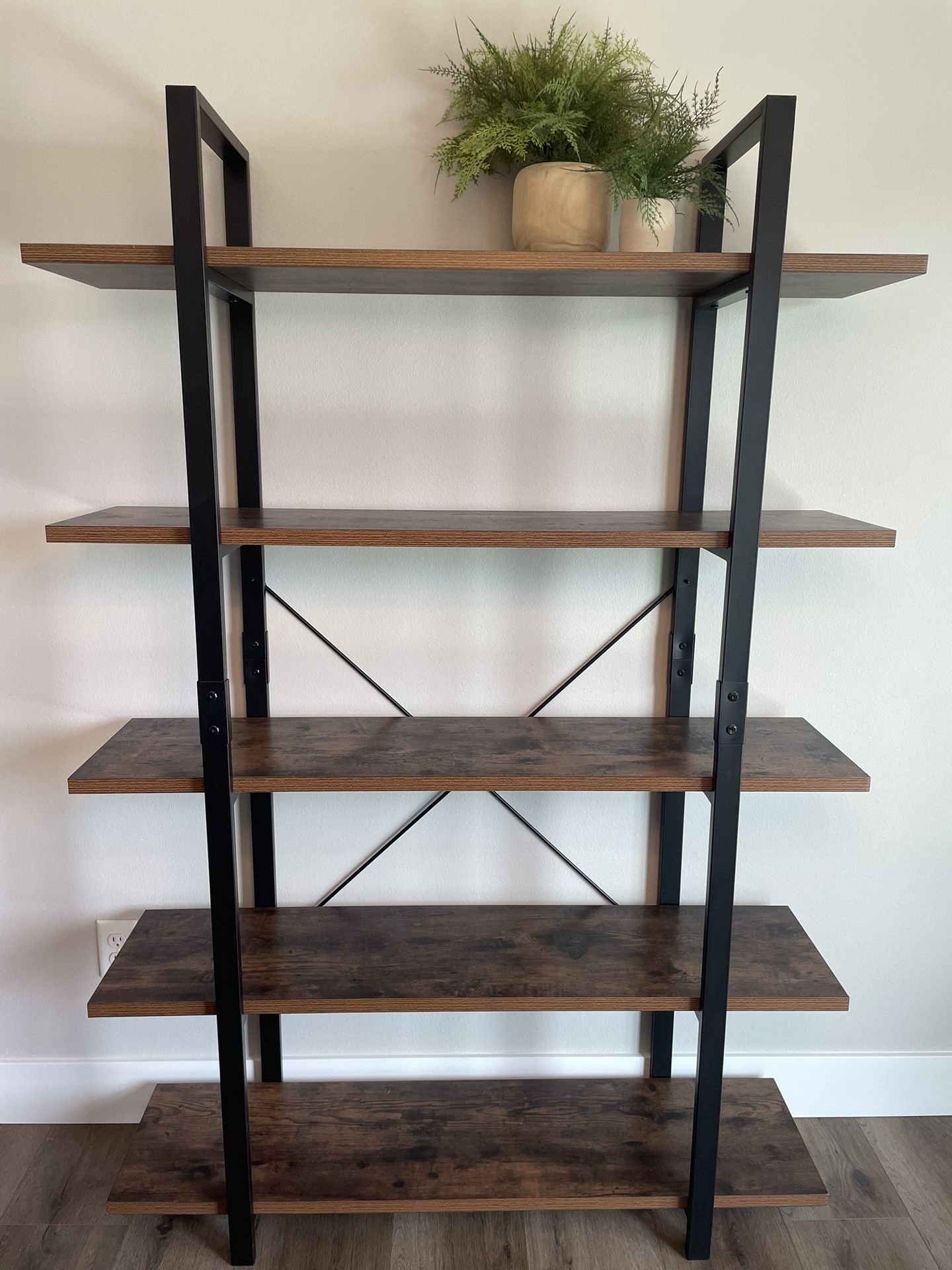 5 Tier Etagere Bookcase