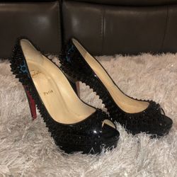 Black Spike Red Bottoms ( Christian Louboutin)