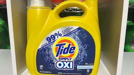 Tide simply oxi  115 oz $8.00