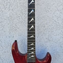 Hamer USA Custom Chaparral Black Cherry 1987 Electric Guitar w/OBL pickups & pjmarx humbucker.
